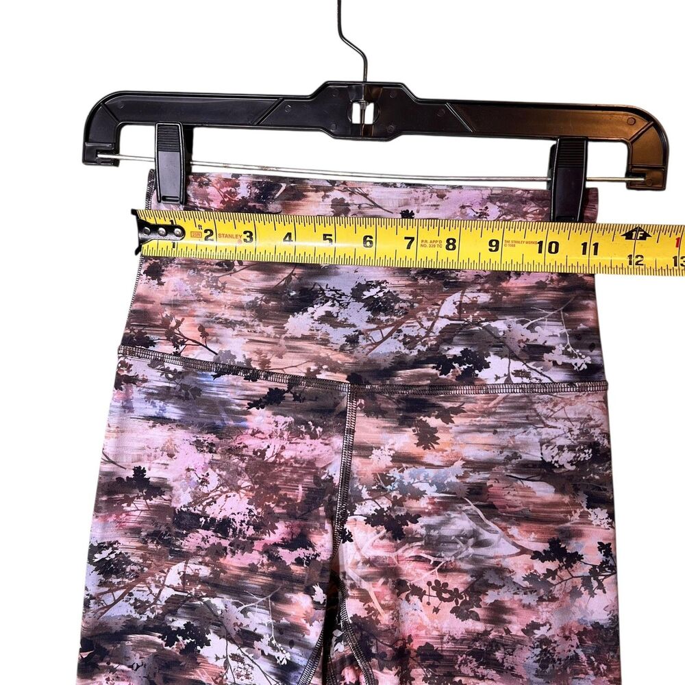 Lululemon Leggings Womens 4 High Rise Pink Brown Abstract Print Yoga LW5DM9S - Picture 9 of 12